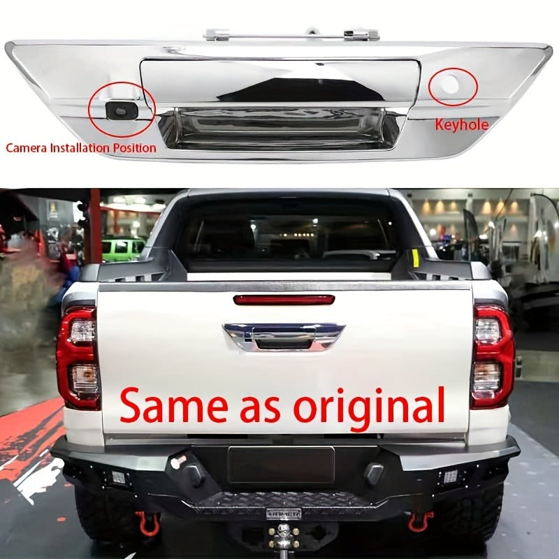 OE 69090-0K110 Tailgate Door Handle With Holes Chrome For Toyota Hilux Revo 2015-2021 690900K120 Exterior Tailgate Door Handle With Holes For Toyota Hilux Revo Pickup 2015-2021
