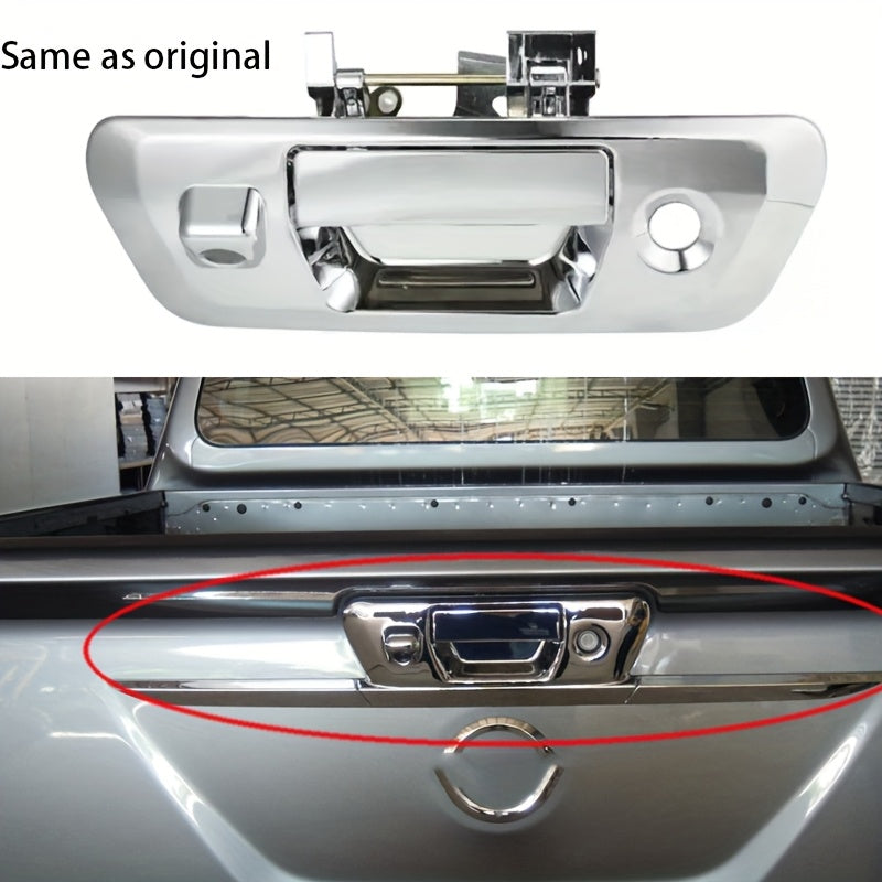 OE 90606-4JG0C Tailgate Handle with Camera Hole + Key Hole for Nissan Navara D23 2016-2019 NP300 2015-2019 90606-4JG0B