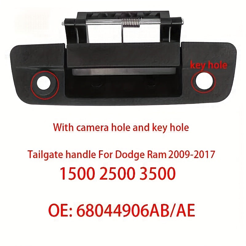OE 68197873AA   Tailgate handle with keyhole For DODGE RAM 1500 2500 3500 2009-2017  Rear Tailgate handle For DODGE RAM