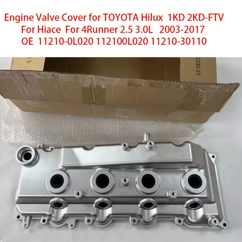 OE 11210-0L020 Aluminum Engine Valve Cover for TOYOTA Hilux 1KD 2KD-FTV For Hiace 4Runner 2.5 3.0L 2003-2017 11210-0L020 112100L020 11210-30110