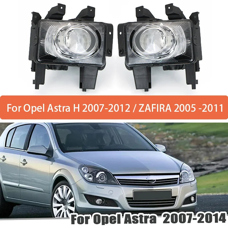 Car fog light For Opel Astra H 2007 2008 2009 2010 2011 2012 DRL Front Bumper Fog Lamp Driving Light 13243424 13243425