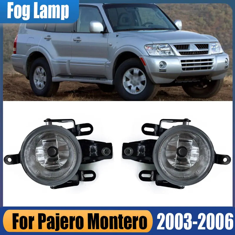 OE MN133759 MN136353 For Pajero Montero 2003 -2006 Front Bumper Fog Lights Fog Lamp Clear Driving Lamps Foglamp Assembly